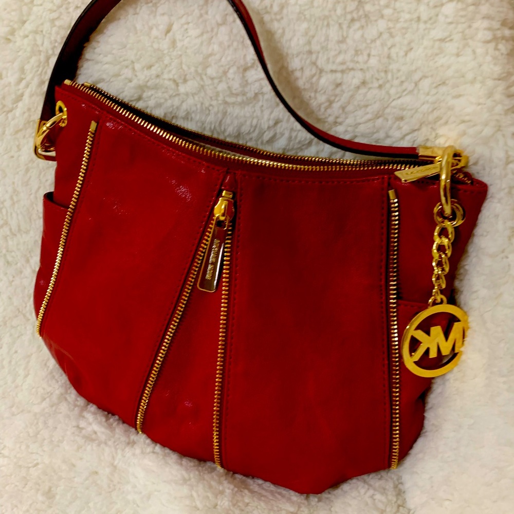 Michael Kors hand bag red